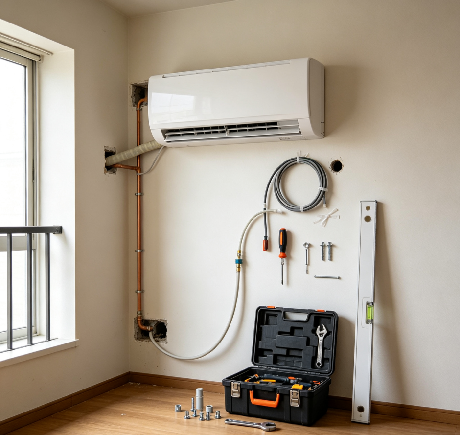 Compact installation